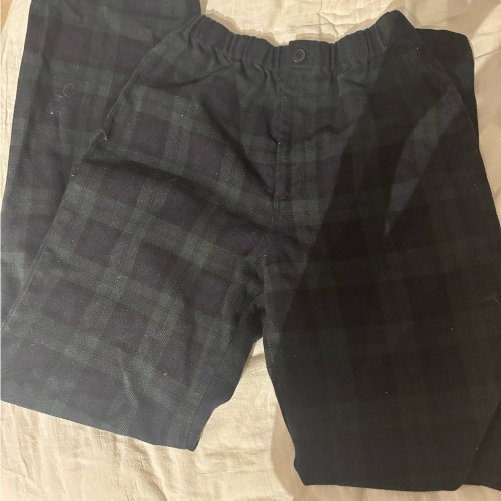 Brandy Melville Black and Green Plaid Pants